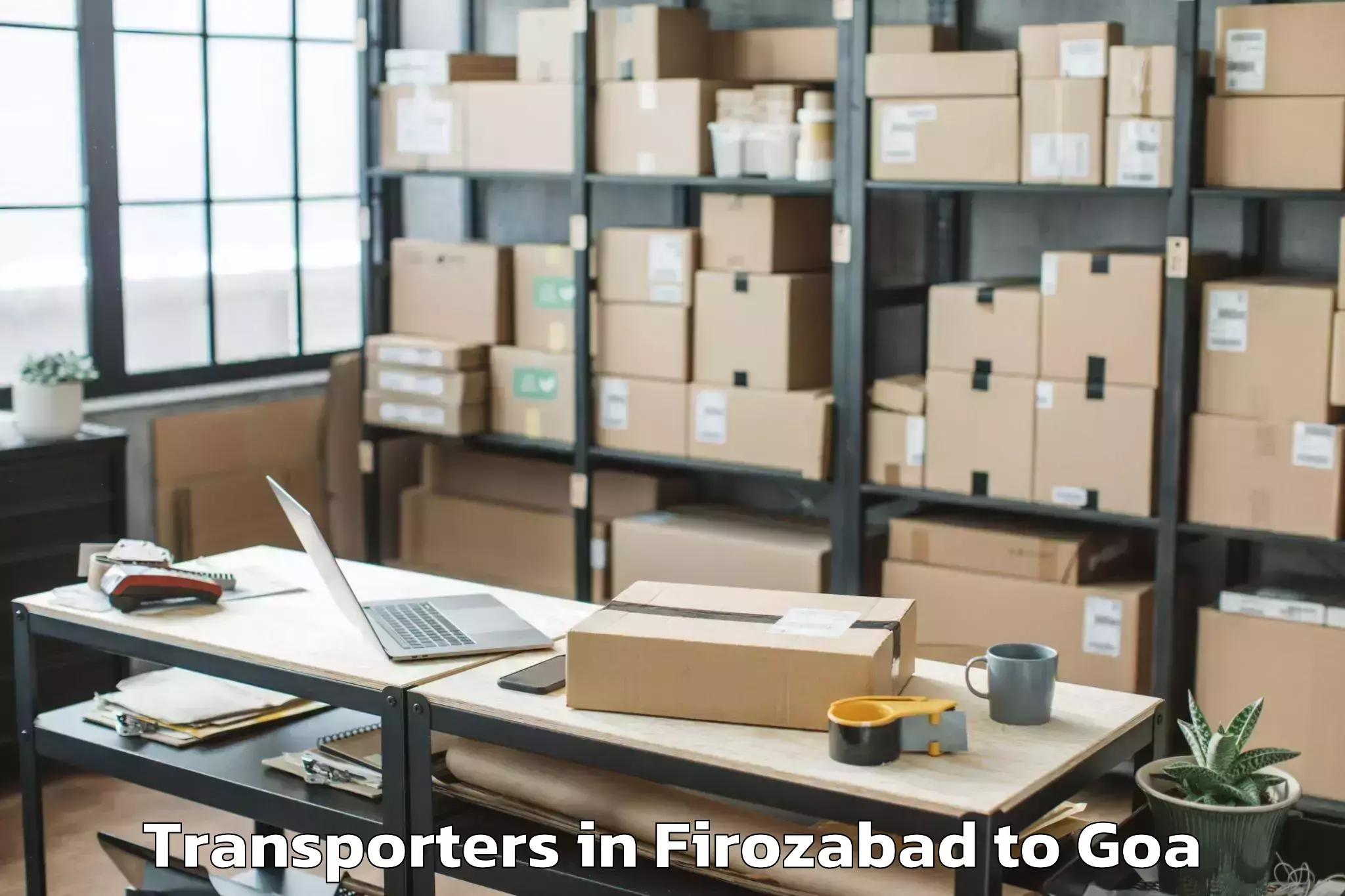 Professional Firozabad to Colvale Transporters